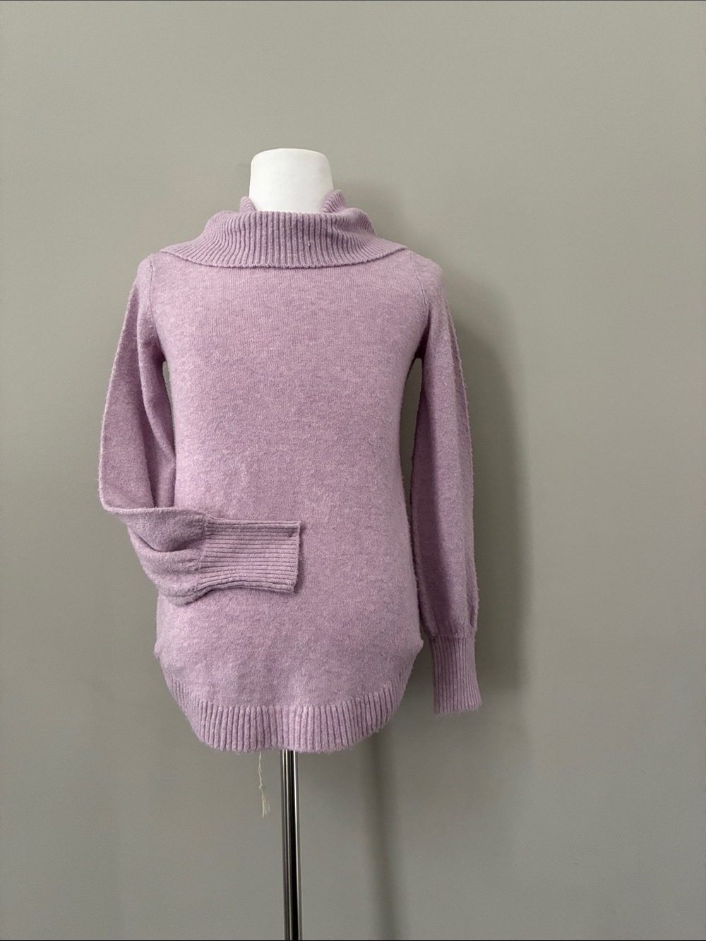Tahari Lilac Cowl Neck Sweater